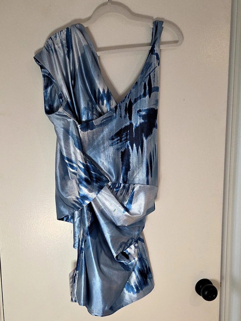ASOS DESIGN Blue Abstract Mini Dress NWT